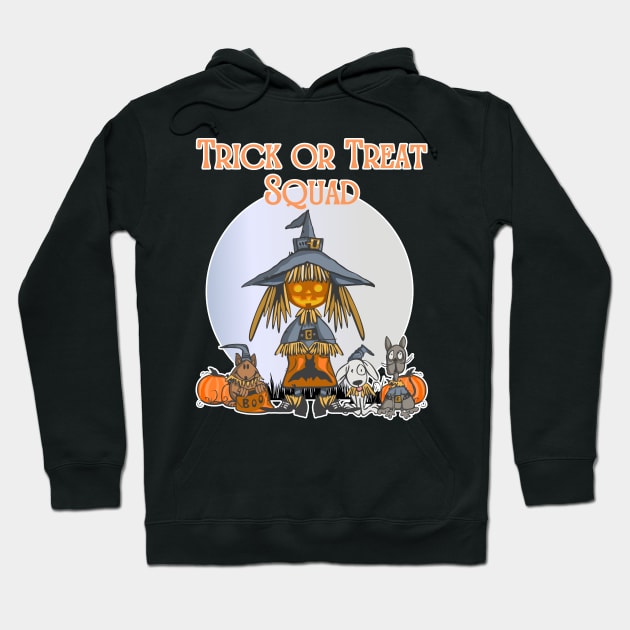 Trick or Treat Squad Hoodie by AuburnQuailart